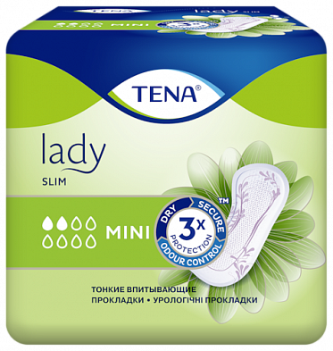 ТЕНА Lady Slim Mini <br>Впитывающие прокладки для женщин
